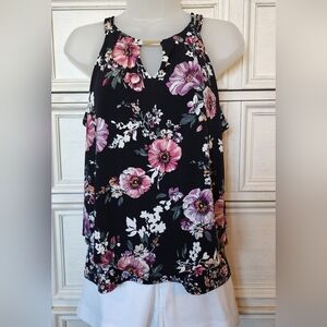 Halter Neck Floral Print Top